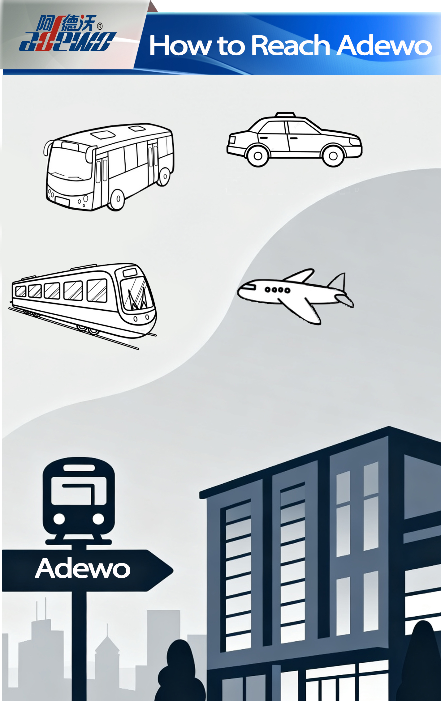 Как да стигна до Adewo?